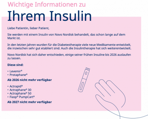 Novo Nordisk Information zu Ihrem Insulin Oktober 2024